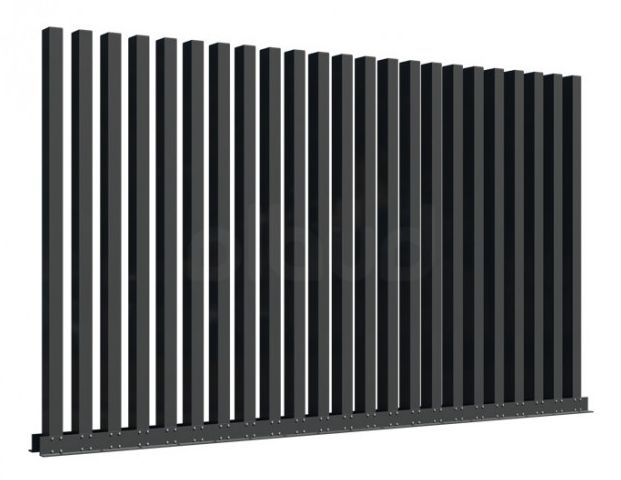 Vertikale Zäune - Zaun mit vertikal Stäben